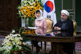 استقبال رسمی از رئیس جمهوری کره جنوبی 